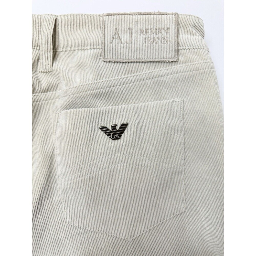 Armani Jeans Womens 27 Gray Corduroy Pants Bootcut Stretch Designer Italy 28x30 - Picture 11 of 13